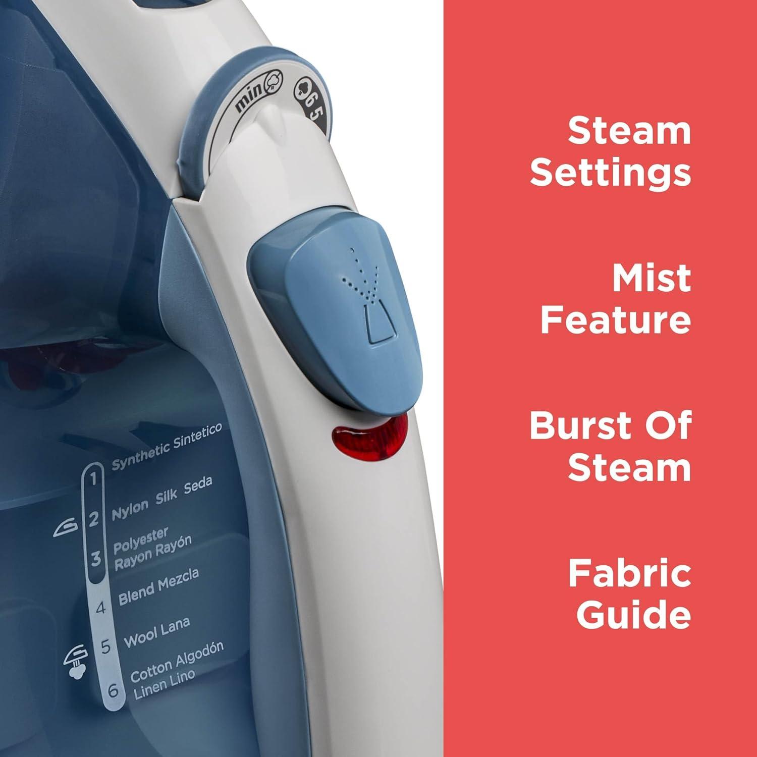 imageBLACKDECKER Easy Steam Compact Iron for Clothes Automatic Shutoff Nonstick Plate Light Weight 1200 WattsStandard Pack of 4