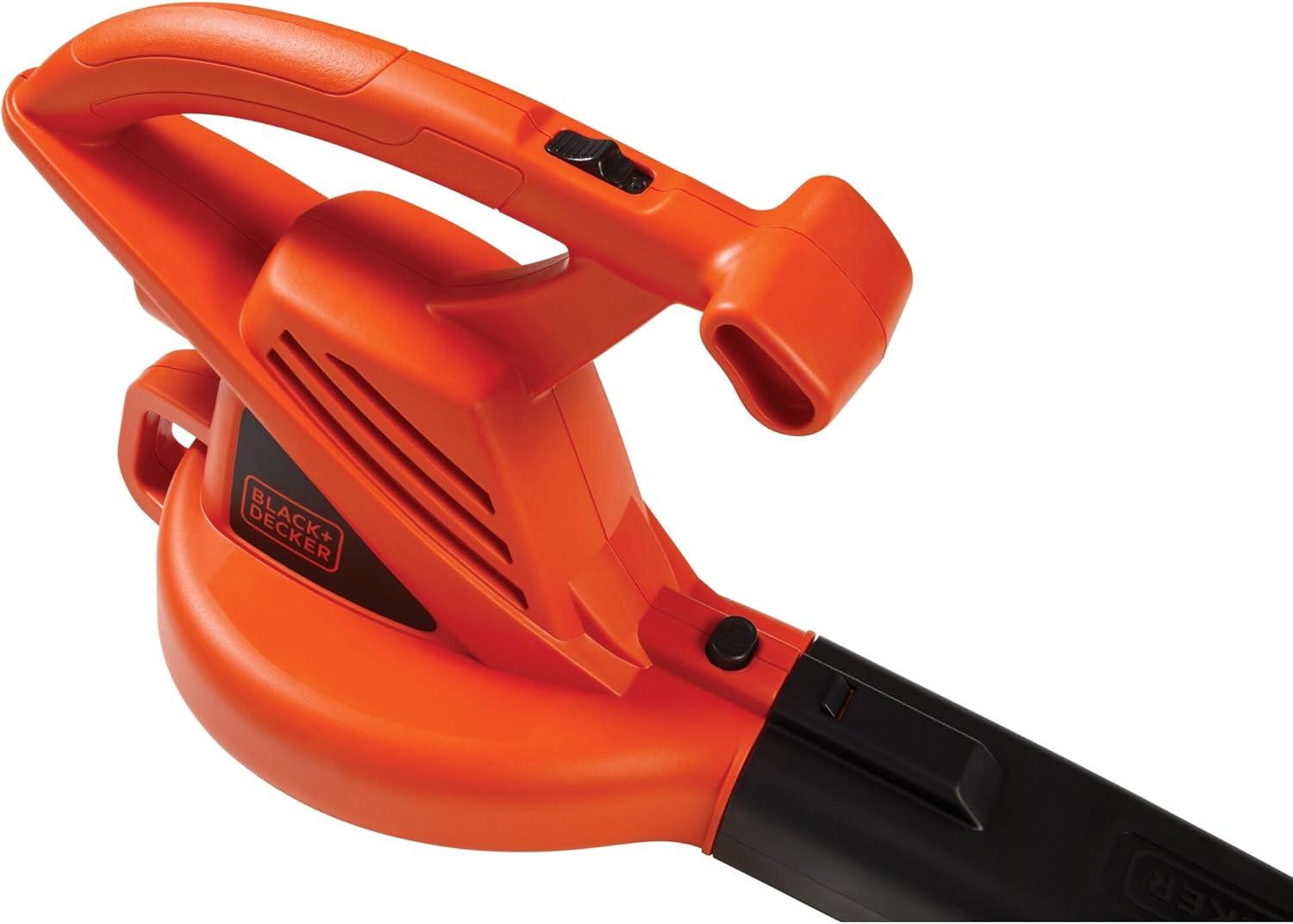 imageBLACKDECKER Electric Leaf Blower Handheld Blowers for Lawn Care Lightweight 180 MPH 180 CFM 7Amp Corded LB700Blower Only