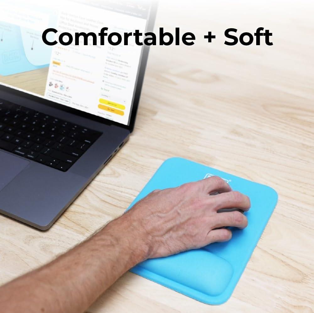 imageBLACKDECKER Ergonomic Mouse Pad Wrist Support Comfortable Mouse Pad Wrist Rest Wrist Relief Gel Mousepad NonSlip Base Aesthetic Mousepad for Gaming Home Office Perfect for Computer LaptopLoch Ness