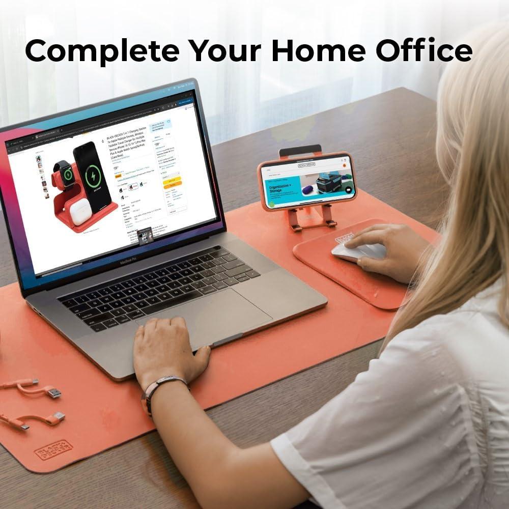 imageBLACKDECKER Ergonomic Mouse Pad Wrist Support Comfortable Mouse Pad Wrist Rest Wrist Relief Gel Mousepad NonSlip Base Aesthetic Mousepad for Gaming Home Office Perfect for Computer LaptopCoral Rose