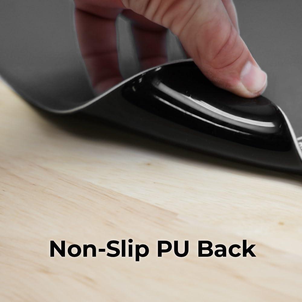imageBLACKDECKER Ergonomic Mouse Pad Wrist Support Comfortable Mouse Pad Wrist Rest Wrist Relief Gel Mousepad NonSlip Base Aesthetic Mousepad for Gaming Home Office Perfect for Computer LaptopBlack