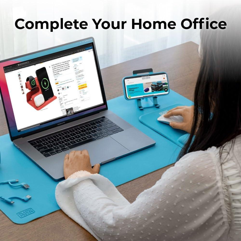 imageBLACKDECKER Ergonomic Mouse Pad Wrist Support Comfortable Mouse Pad Wrist Rest Wrist Relief Gel Mousepad NonSlip Base Aesthetic Mousepad for Gaming Home Office Perfect for Computer LaptopLoch Ness