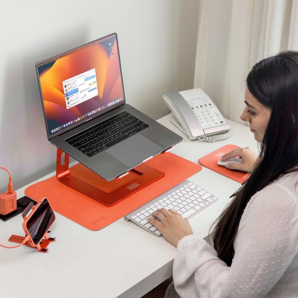 imageBLACKDECKER Ergonomic Mouse Pad Wrist Support Comfortable Mouse Pad Wrist Rest Wrist Relief Gel Mousepad NonSlip Base Aesthetic Mousepad for Gaming Home Office Perfect for Computer LaptopCoral Rose