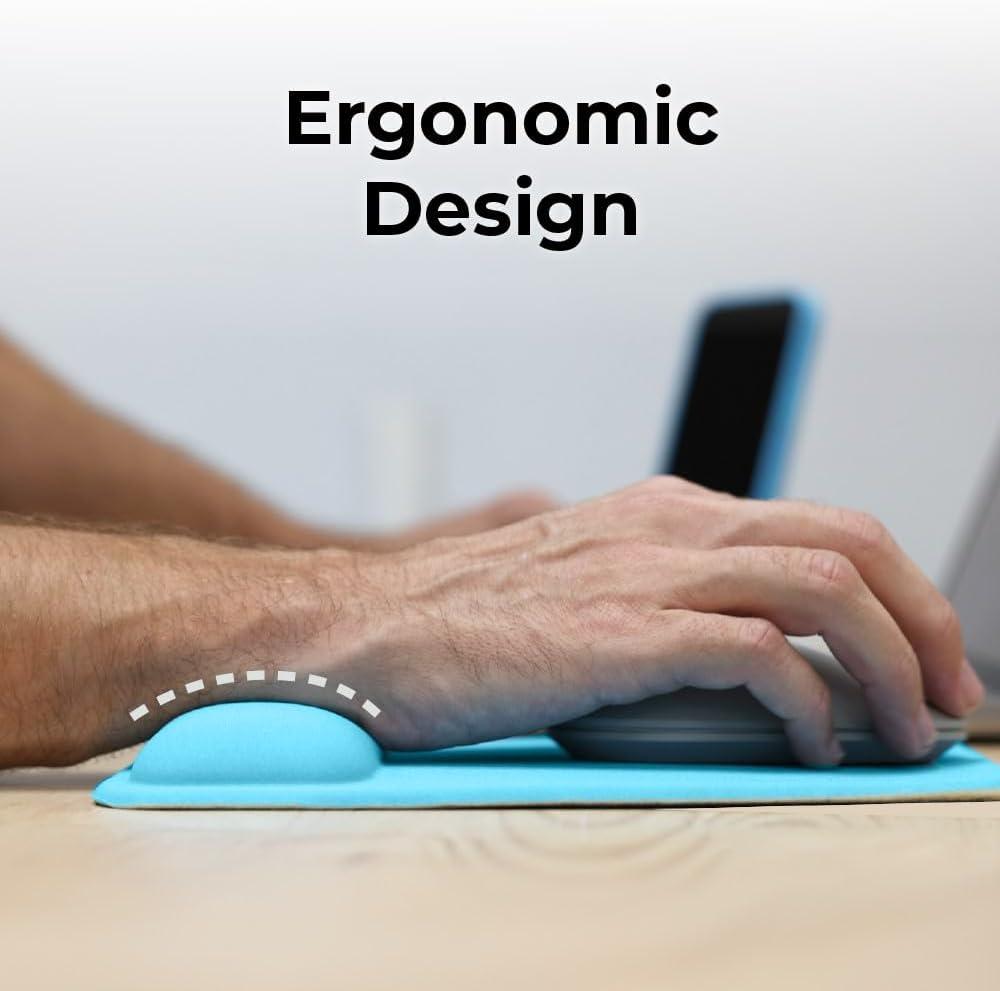 imageBLACKDECKER Ergonomic Mouse Pad Wrist Support Comfortable Mouse Pad Wrist Rest Wrist Relief Gel Mousepad NonSlip Base Aesthetic Mousepad for Gaming Home Office Perfect for Computer LaptopLoch Ness