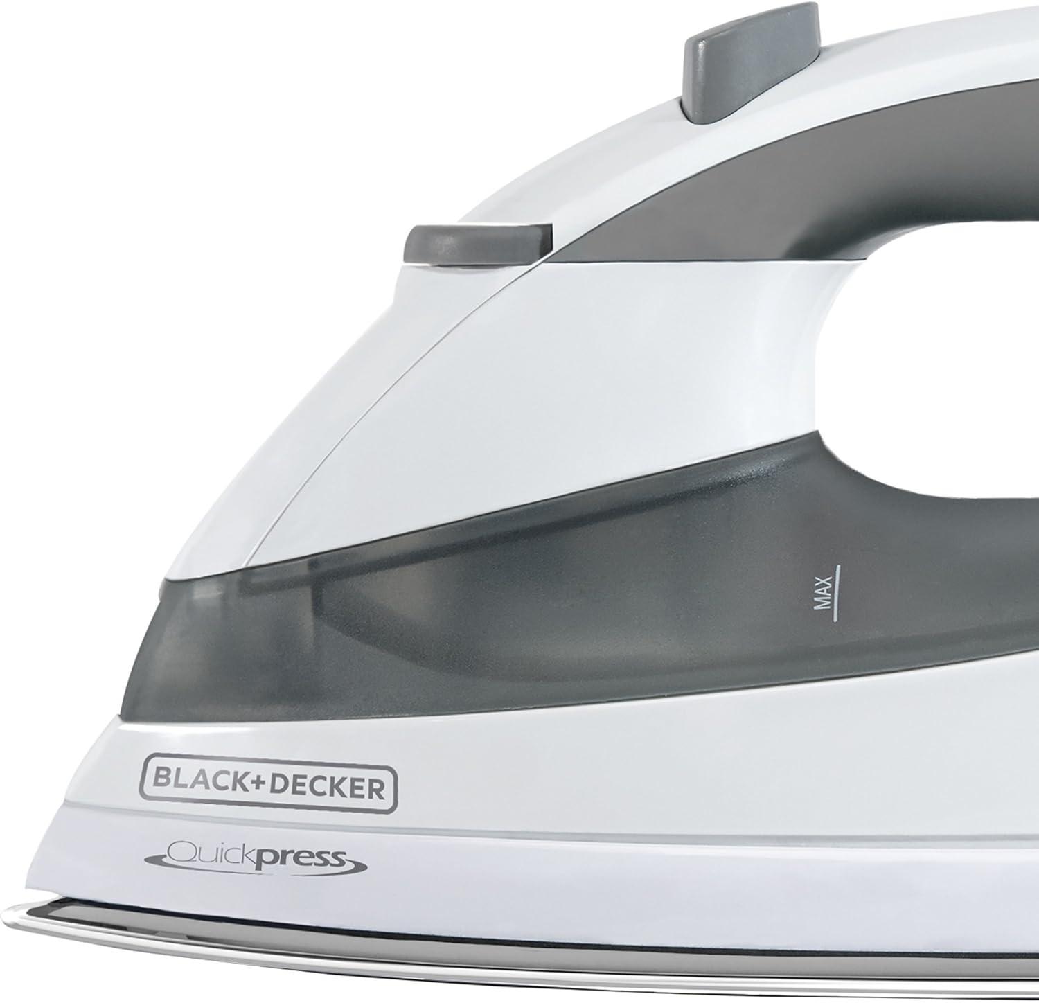 imageBLACKDECKER F976 Quickpress Iron with Smart Steam Technology WhiteSilverStandard Pack of 4