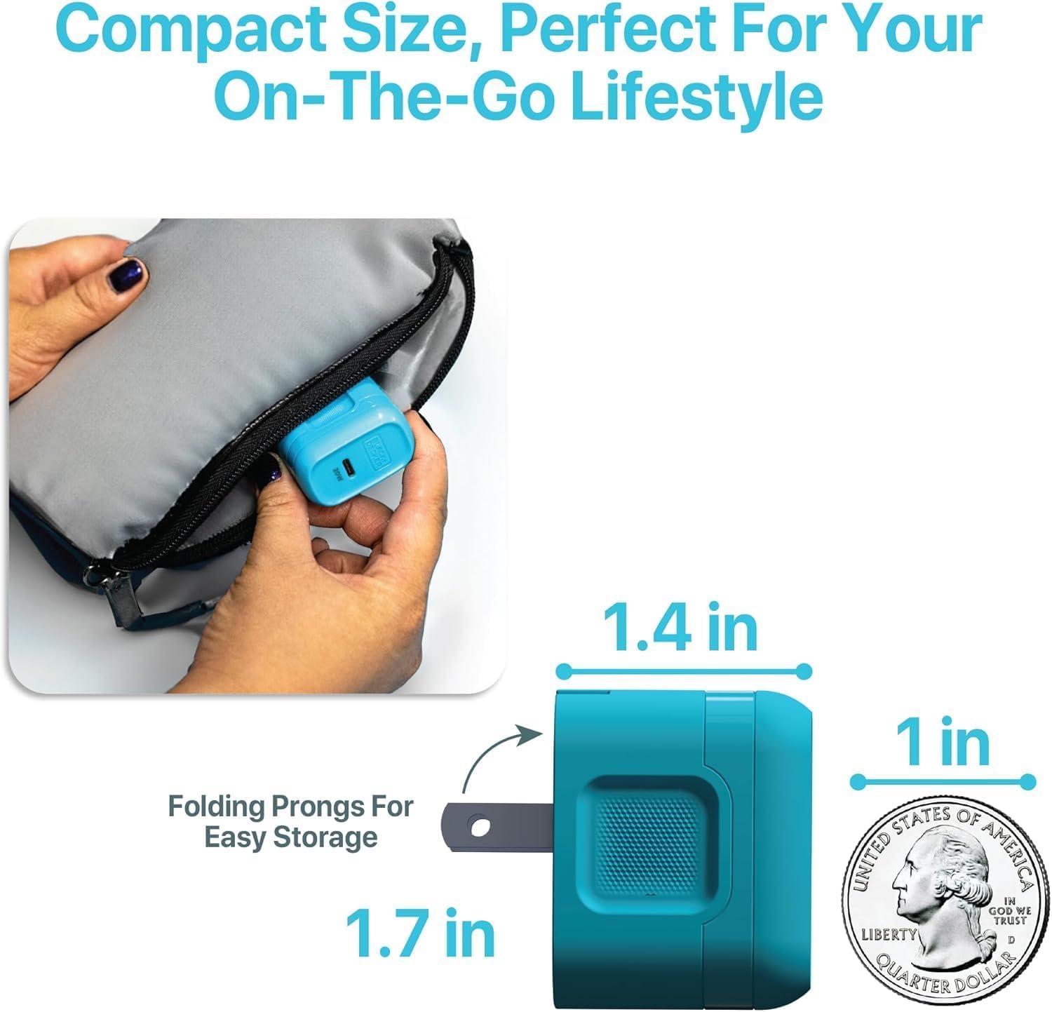 imageBLACKDECKER GaN PD Wall Charger 1Port 20W Type C Wall Plug Compact Power Block USB C TypeC Fast Charging for iPhone 171615 USBC Charging Block Perfect for Home Office TravelLoch Ness