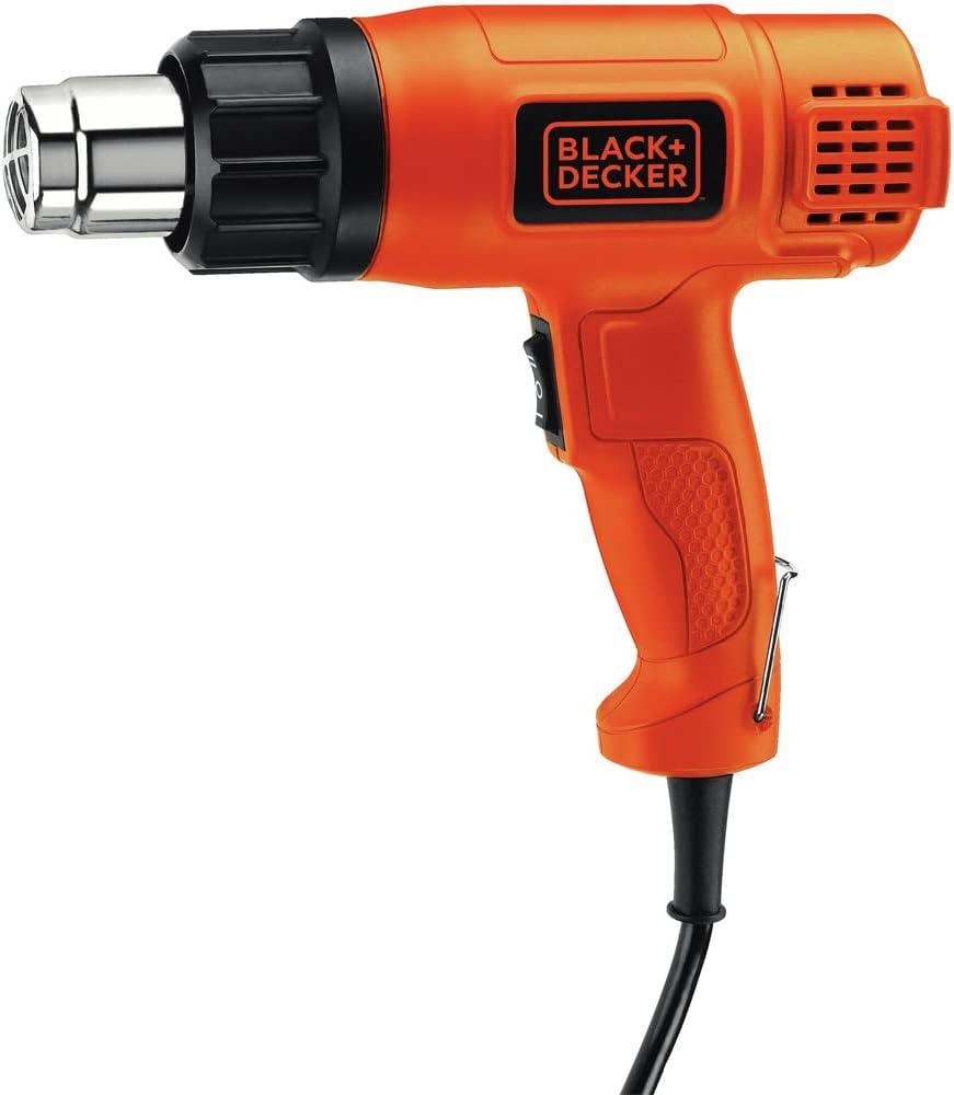 imageBLACKDECKER Heat Gun for Crafts Corded Dual Heat Settings up to 1000 Degrees 1350 Watt HG1300