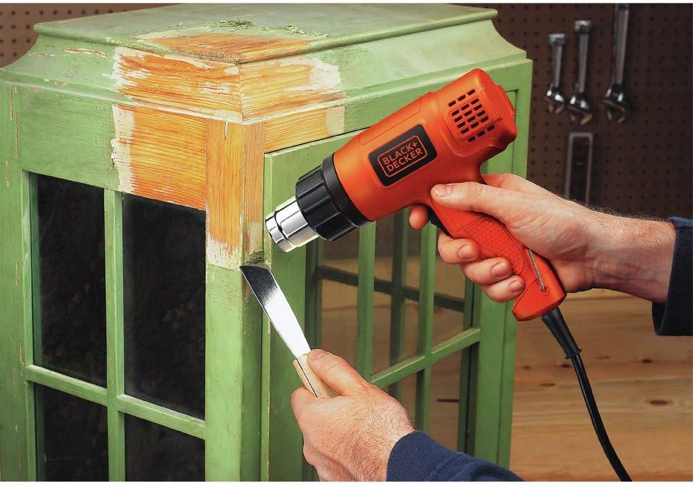 imageBLACKDECKER Heat Gun for Crafts Corded Dual Heat Settings up to 1000 Degrees 1350 Watt HG1300