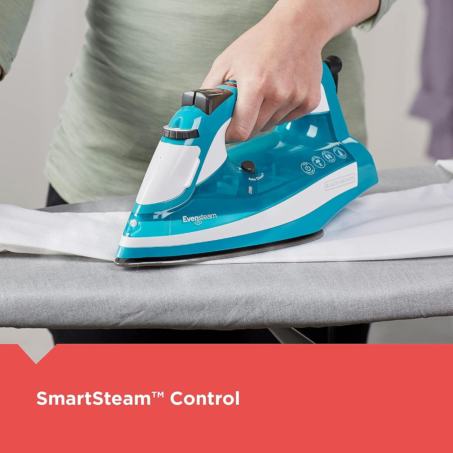 imageBLACKDECKER IR16X OneStep Garment Steam Iron with Stainless Nonstick Soleplate One Size TurquoiseStandard