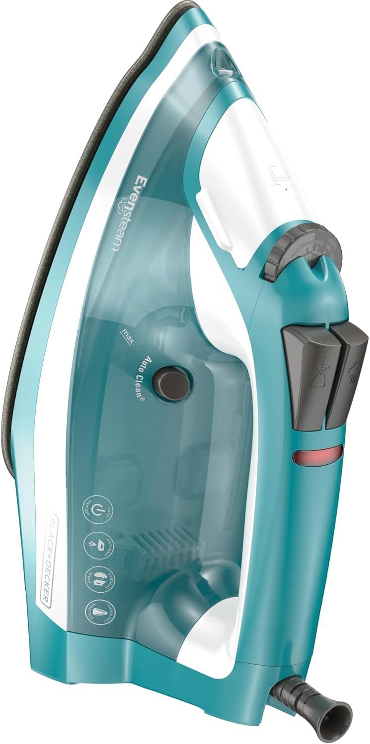 imageBLACKDECKER IR16X OneStep Garment Steam Iron with Stainless Nonstick Soleplate One Size TurquoiseStandard