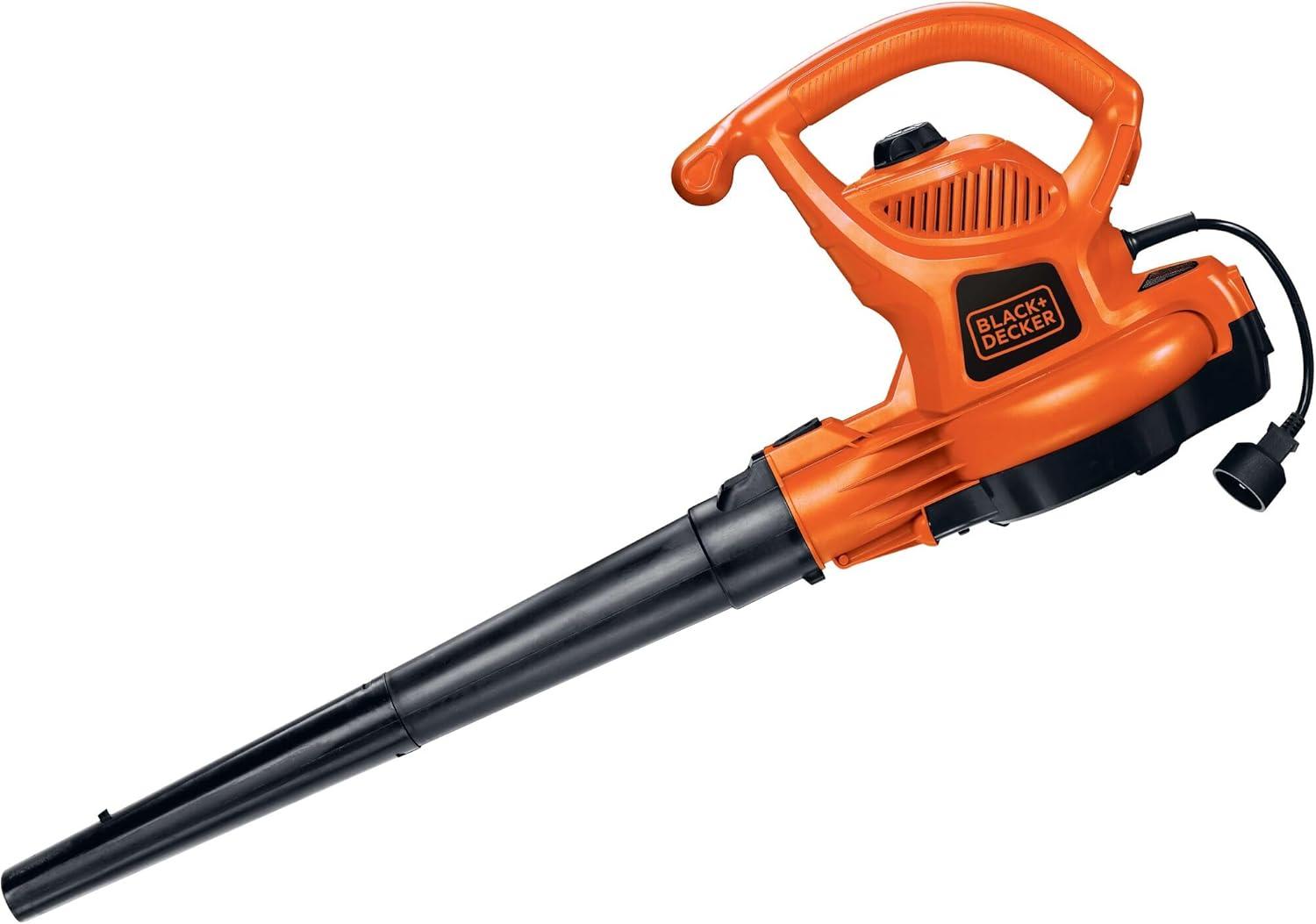imageBLACKDECKER Leaf Blower Leaf Vacuum and Leaf Mulcher 3in1 Electric Blowers for Lawn Care 12 Amp 250 MPH 400 CFM BV6000230 MPH Blower Disposable System