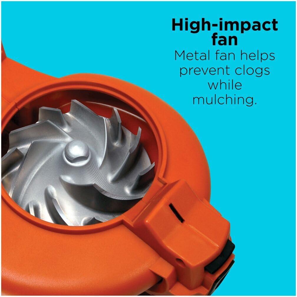 imageBLACKDECKER Leaf Blower Leaf Vacuum and Leaf Mulcher 3in1 Electric Blowers for Lawn Care 12 Amp 250 MPH 400 CFM BV6000250 MPH Blower Premium Disposable System