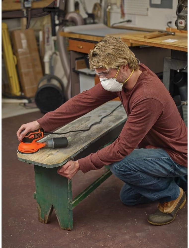 imageBLACKDECKER Orbital Sander 5inch Disc Sander Corded BDERO600Sander Only