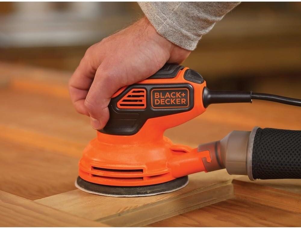 imageBLACKDECKER Orbital Sander 5inch Disc Sander Corded BDERO600Sander Only