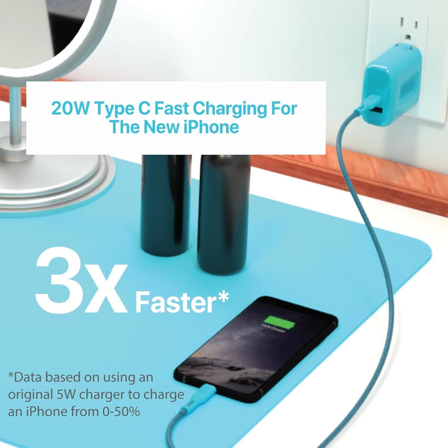 imageBLACKDECKER QuickCharge PD Wall Charger 2Port 38W USB amp Type C Wall Plug Compact Power Block USB C Fast Charger Adapter Power Delivery amp Qualcomm QC 30 Perfect for Home Office TravelLoch Ness