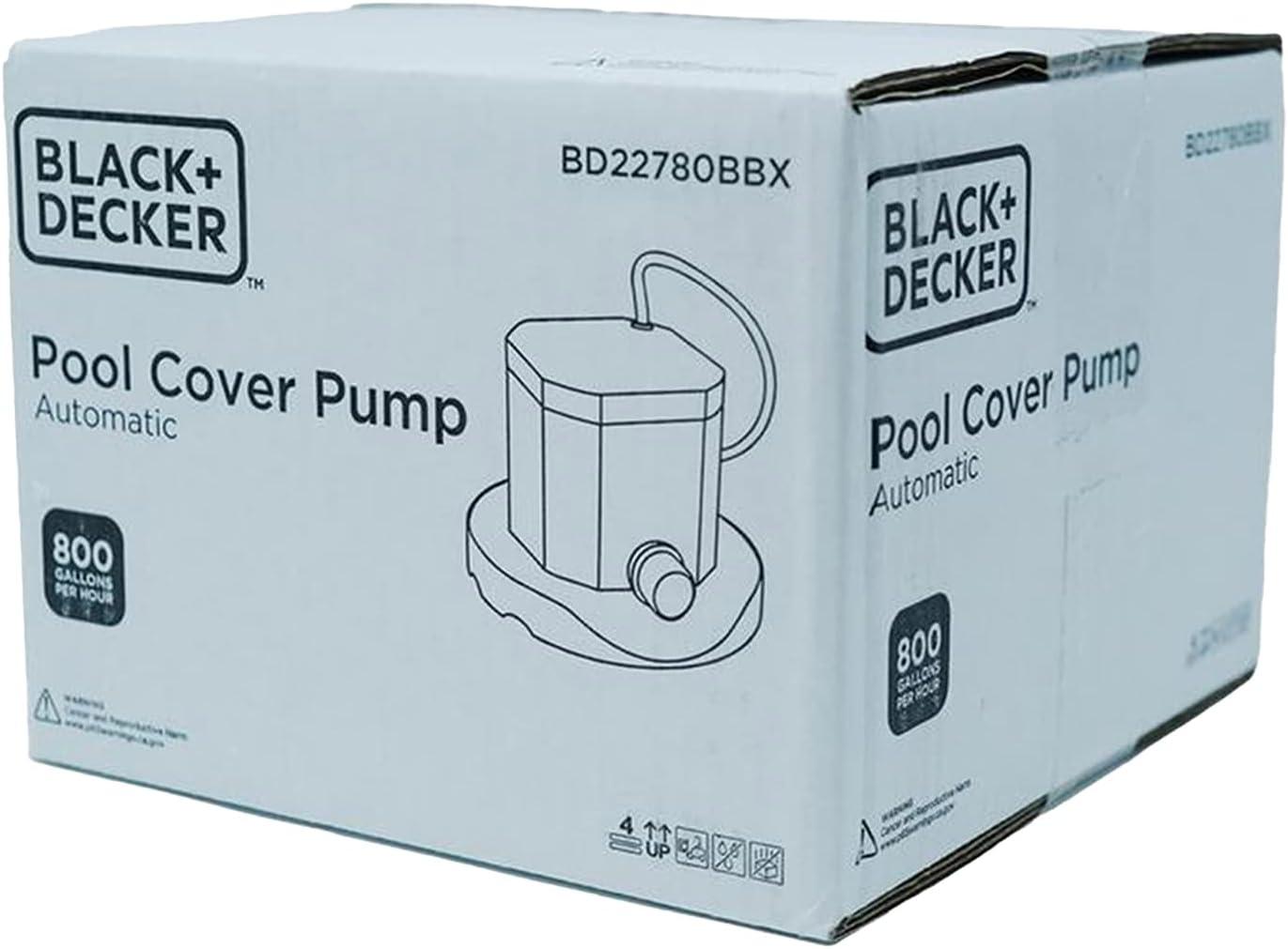 imageBLACKDECKER Swimming Pool Cover Pump 350 GPH Automatic800 Gph