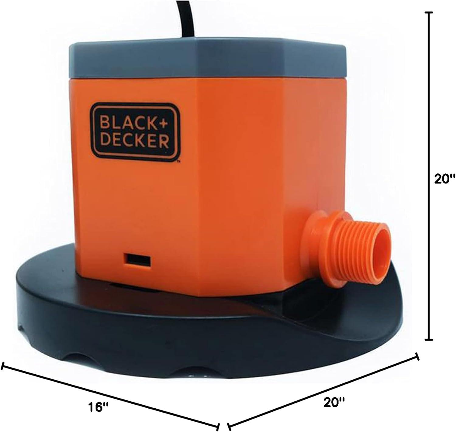imageBLACKDECKER Swimming Pool Cover Pump 350 GPH Automatic800 Gph