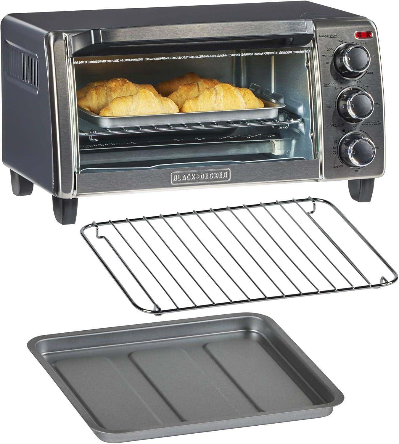 imageBLACKDECKER TO1313SBD Toaster Oven 1547 Inch Silver