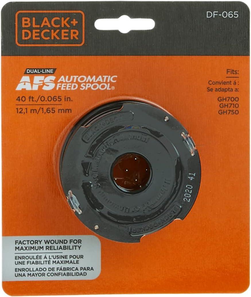imageBLACKDECKER Trimmer Line Replacement Spool Dual Line AFS 065Inch DF065