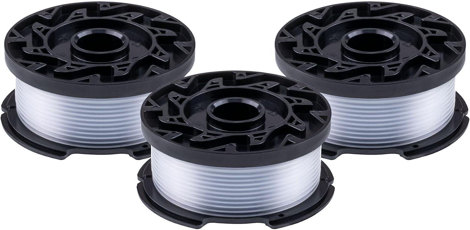 imageBLACKDECKER Weed Eater String Genuine OEM Authentic Trimmer Line 3Pack 30Feet of Replacement Spool 0065Inch Diameter AF1003ZP3 Pack