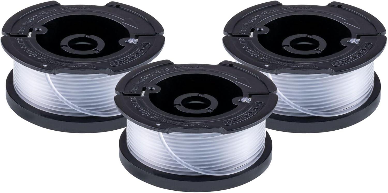 imageBLACKDECKER Weed Eater String Genuine OEM Authentic Trimmer Line 3Pack 30Feet of Replacement Spool 0065Inch Diameter AF1003ZP3 Pack