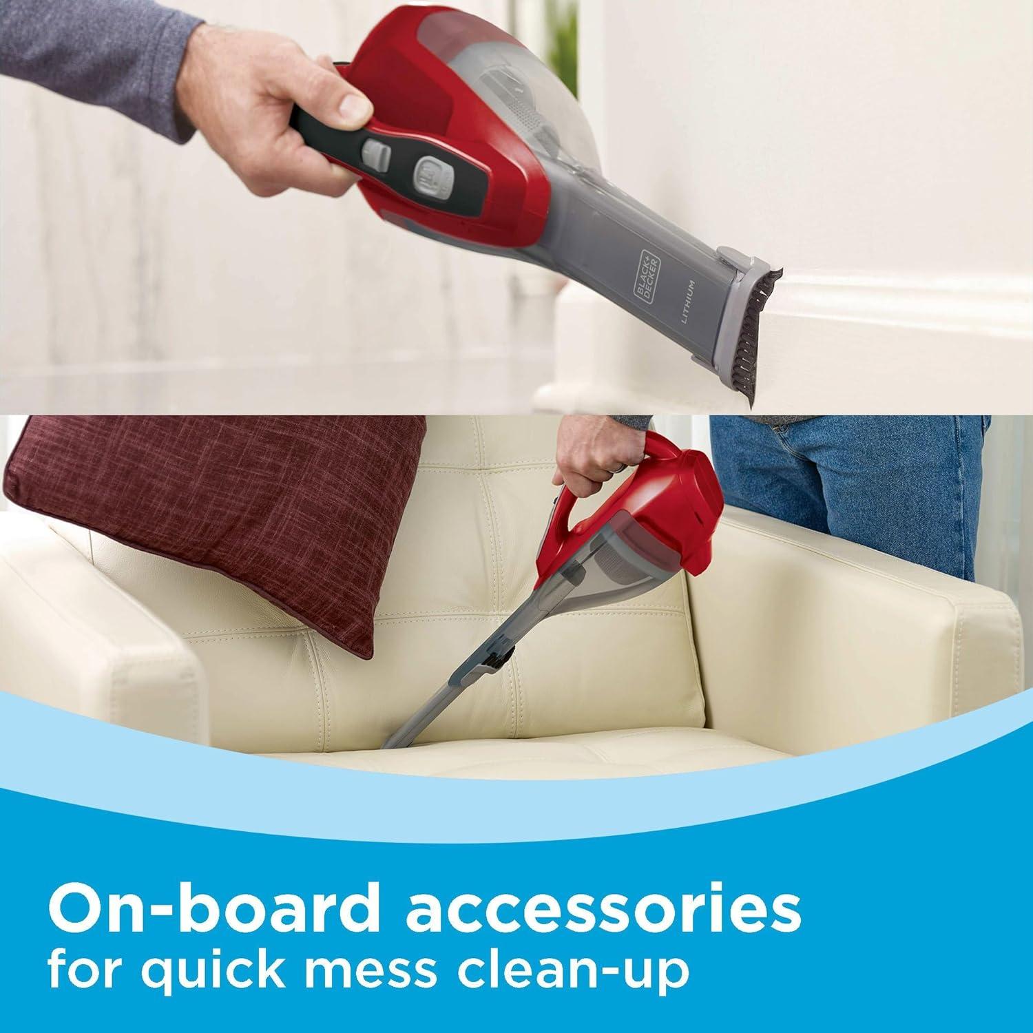 imageBLACKDECKER dustbuster AdvancedClean Cordless Handheld Vacuum Home and Car Vacuum HLVA320J26