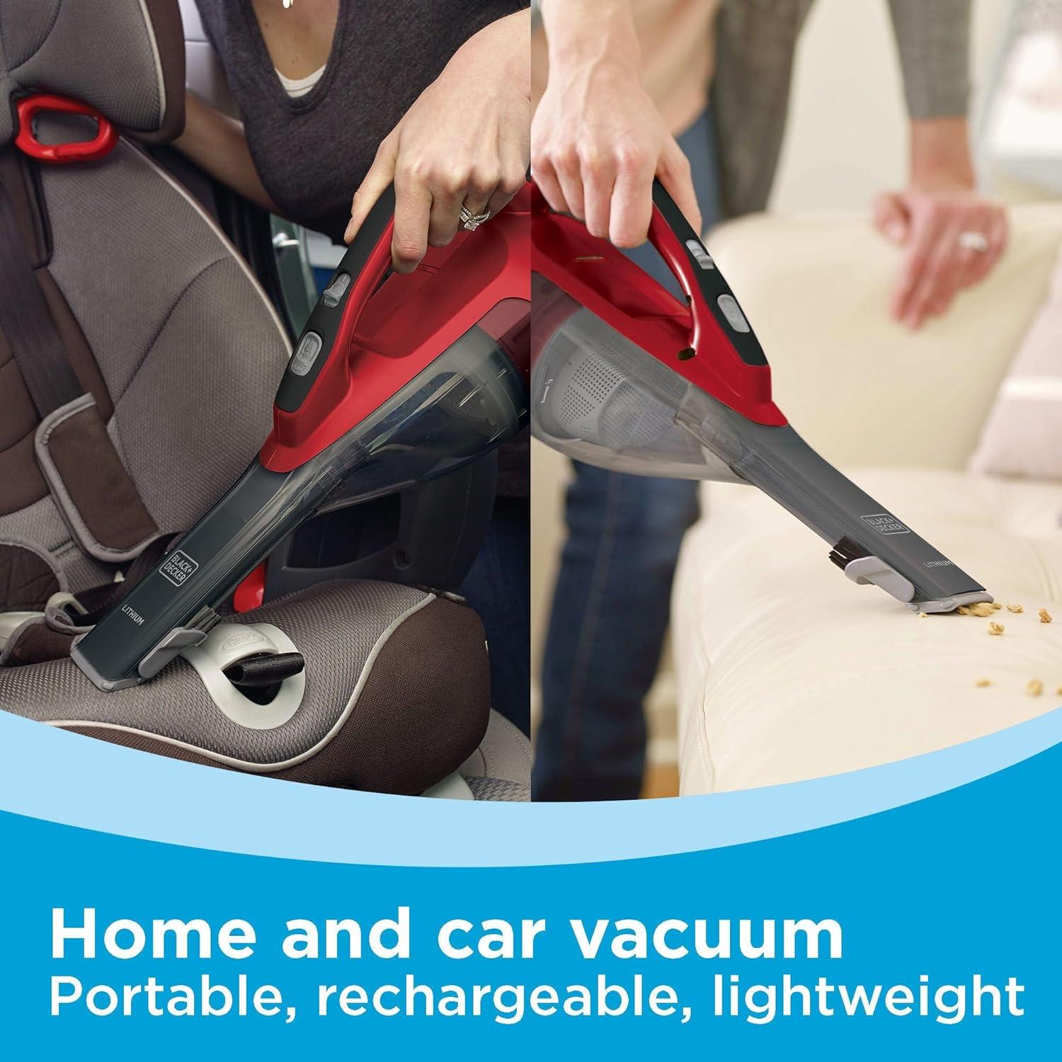 imageBLACKDECKER dustbuster AdvancedClean Cordless Handheld Vacuum Home and Car Vacuum HLVA320J26