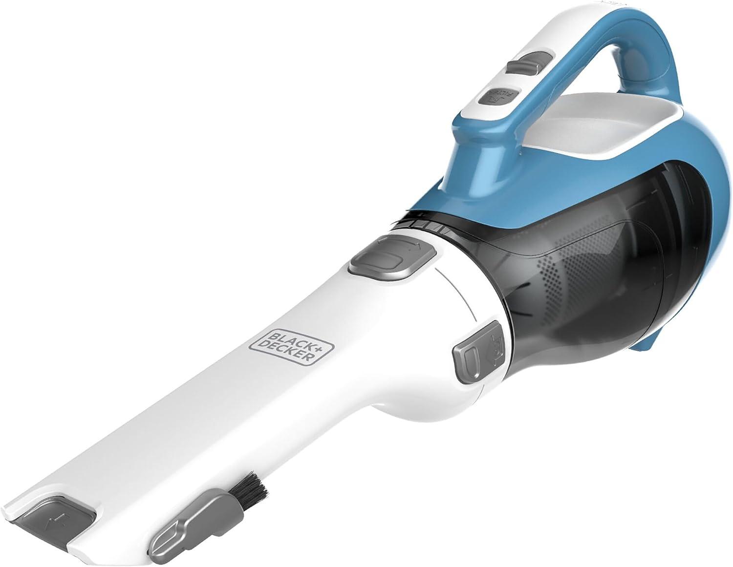 imageBLACKDECKER dustbuster AdvancedClean Handheld Vacuum Cordless Compact Home and Car Vacuum with Crevice Tool Rotating Nozzle and Charging Station Large Dust Bowl CHV1410LAdvancedClean
