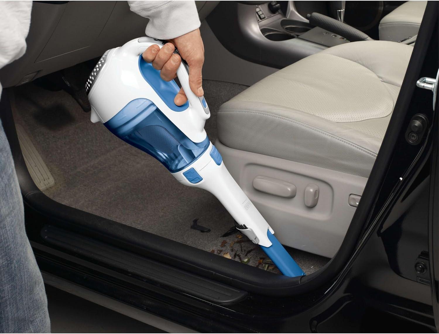 imageBLACKDECKER dustbuster Handheld Vacuum Cordless Car Vacuum Portable 12V with Rotating and Extendable Nozzle HHVI320JR02
