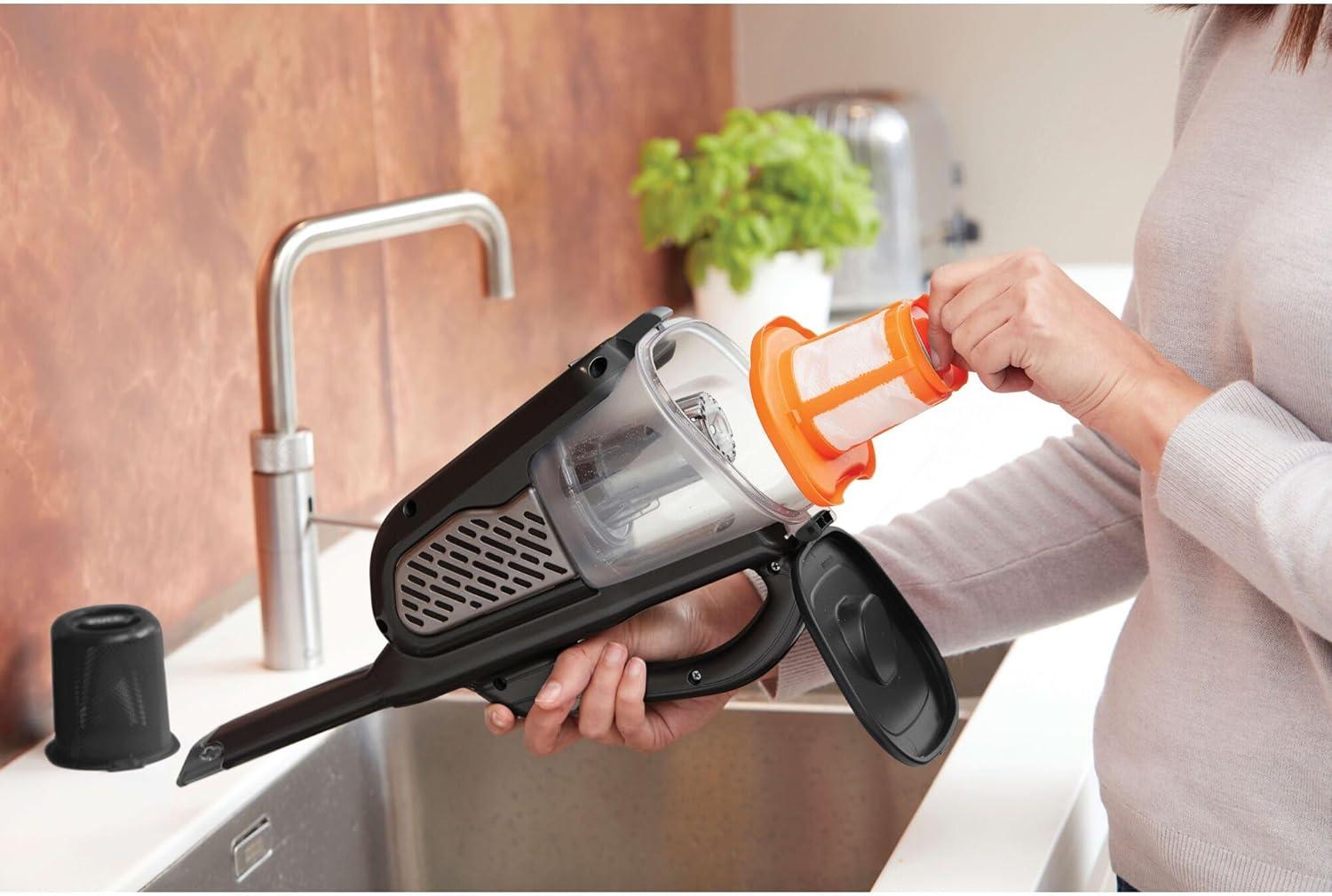 imageBLACKDECKER dustbuster Portable Vacuum Cordless Handheld Small Hand Vacuum Cleaner for Dorm Home and Car Powerful 20V AdvancedClean HHVK515J00FF20V AdvancedClean