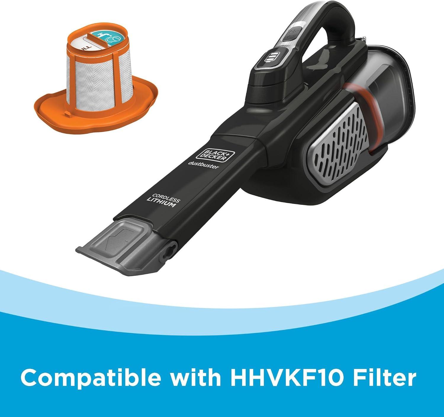 imageBLACKDECKER dustbuster Portable Vacuum Cordless Handheld Small Hand Vacuum Cleaner for Dorm Home and Car Powerful 20V AdvancedClean HHVK515J00FF20V AdvancedClean