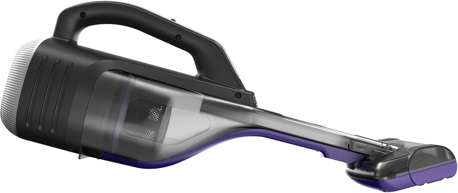 imageBLACKDECKER dustbuster Reveal Pet Hair Vacuum Hand Held Vacuum Cordless Portable for Home and Car Rechargeable LED Light Powerful Suction Includes Pet Brush and Crevice Tool HLVD320BP07