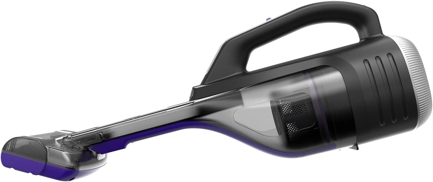 imageBLACKDECKER dustbuster Reveal Pet Hair Vacuum Hand Held Vacuum Cordless Portable for Home and Car Rechargeable LED Light Powerful Suction Includes Pet Brush and Crevice Tool HLVD320BP07