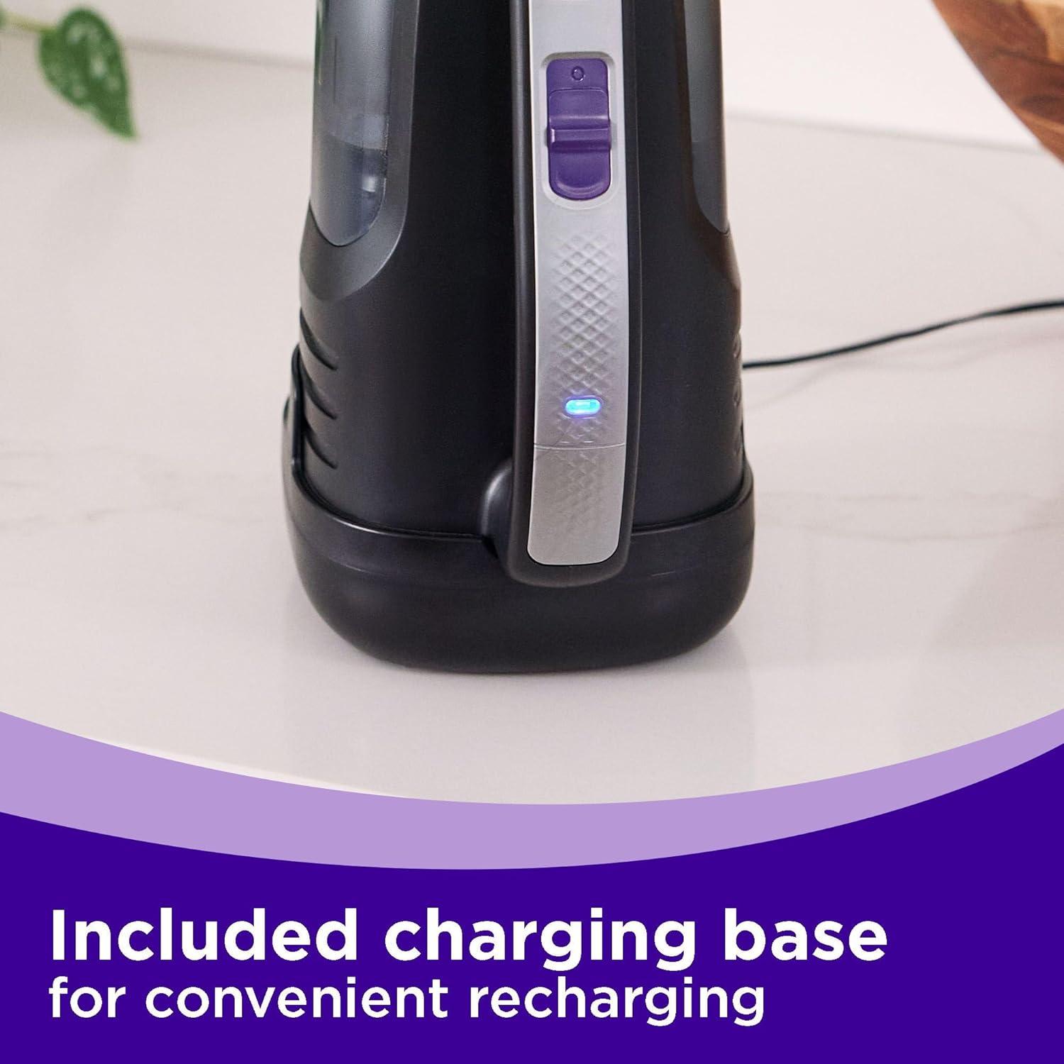 imageBLACKDECKER dustbuster Reveal Pet Hair Vacuum Hand Held Vacuum Cordless Portable for Home and Car Rechargeable LED Light Powerful Suction Includes Pet Brush and Crevice Tool HLVD320BP07