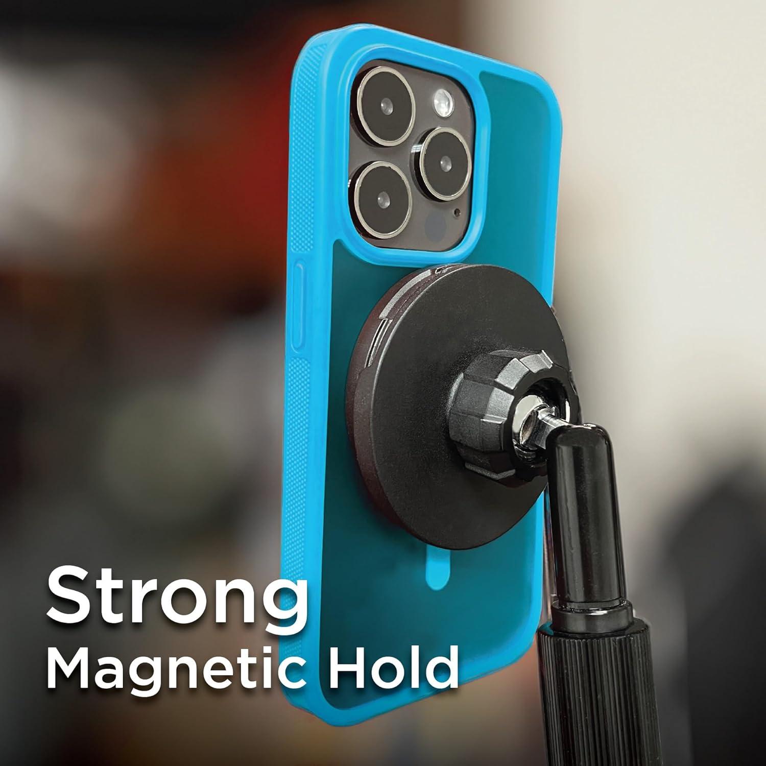 imageBLACKDECKER for iPhone 15 Case Compatible with MagSafe Shockproof MilitaryGrade Protection Magnetic Phone Case for iPhone 15 Pro Max Blue Changeable Buttons amp LanyardLoch Ness