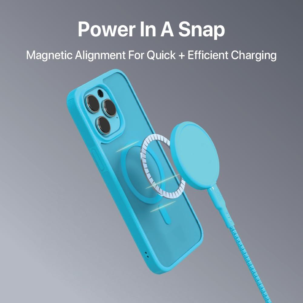 imageBLACKDECKER for iPhone 15 Case Compatible with MagSafe Shockproof MilitaryGrade Protection Magnetic Phone Case for iPhone 15 Pro Max Blue Changeable Buttons amp LanyardLoch Ness