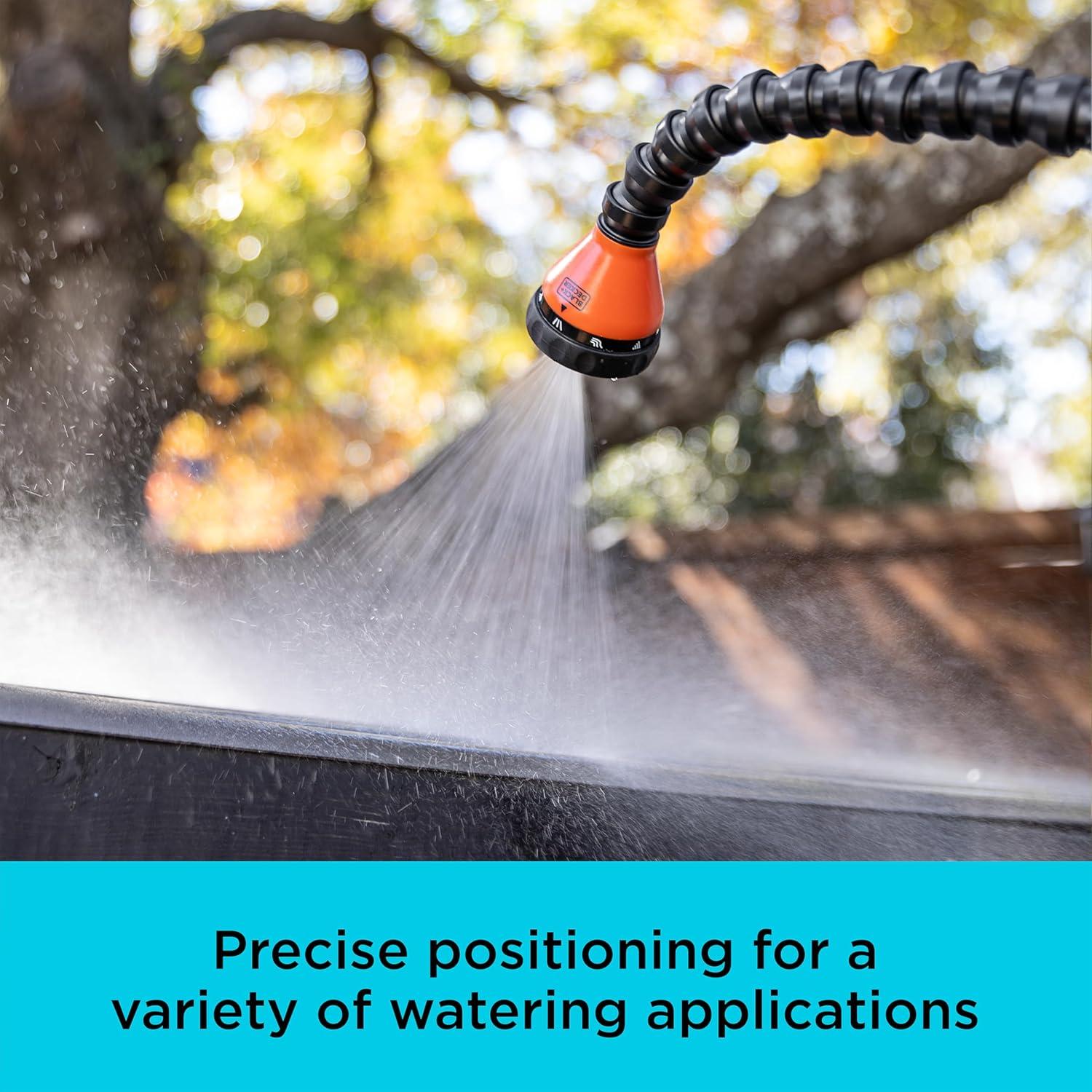 imageBlack Decker 28 Snake Wand 9 Spray Patterns Flexible Neck Comfort Grip BD57383