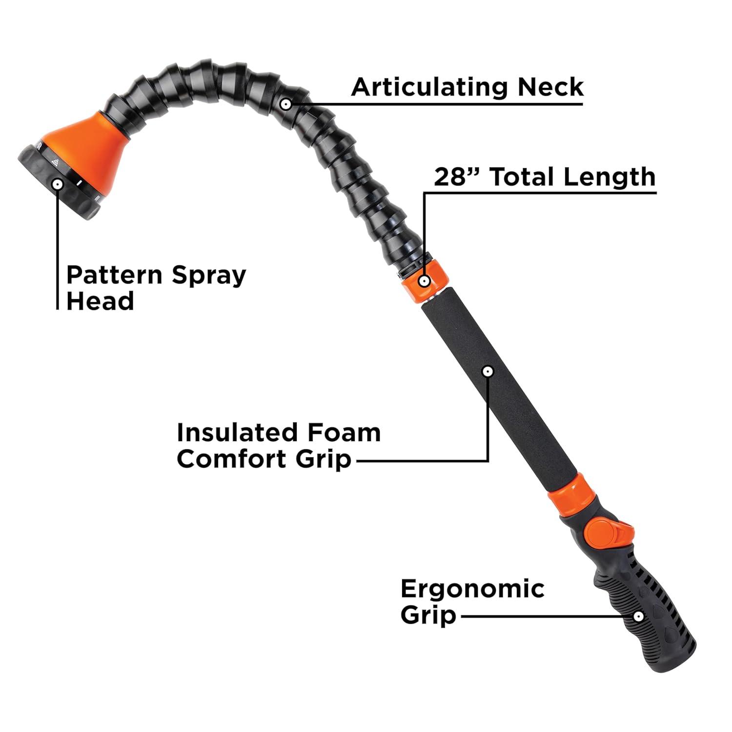 imageBlack Decker 28 Snake Wand 9 Spray Patterns Flexible Neck Comfort Grip BD57383