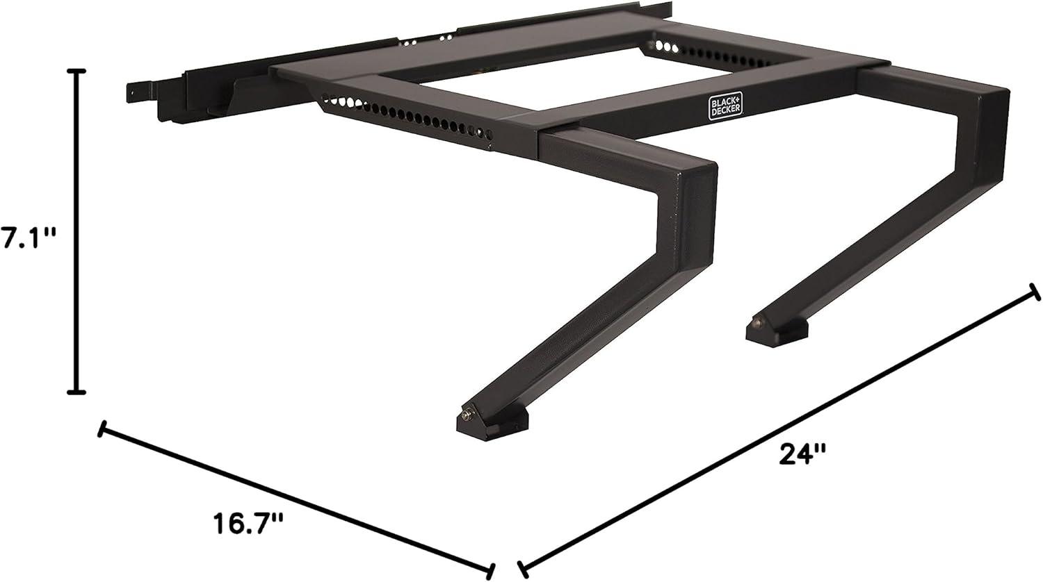 imageBlack Decker Air Conditioner Window Support Bracket No Drill AC Support Bracket Installs in Minutes AC Window Bracket Supports up to 200 Lbs Durable Bracket for AC UnitGrayAC Bracket