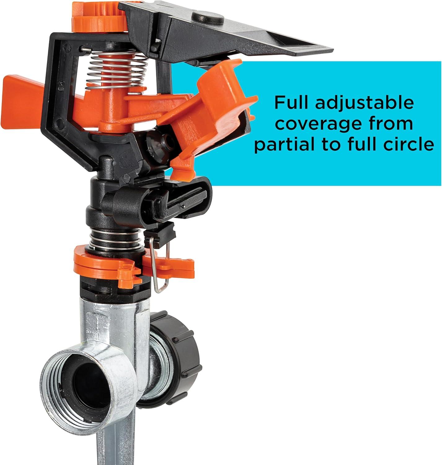 imageBlack Decker Impulse Sprinkler Up to 5027 Sq Ft Coverage Adjustable Spray Secure Spike Base BXWNBB57395