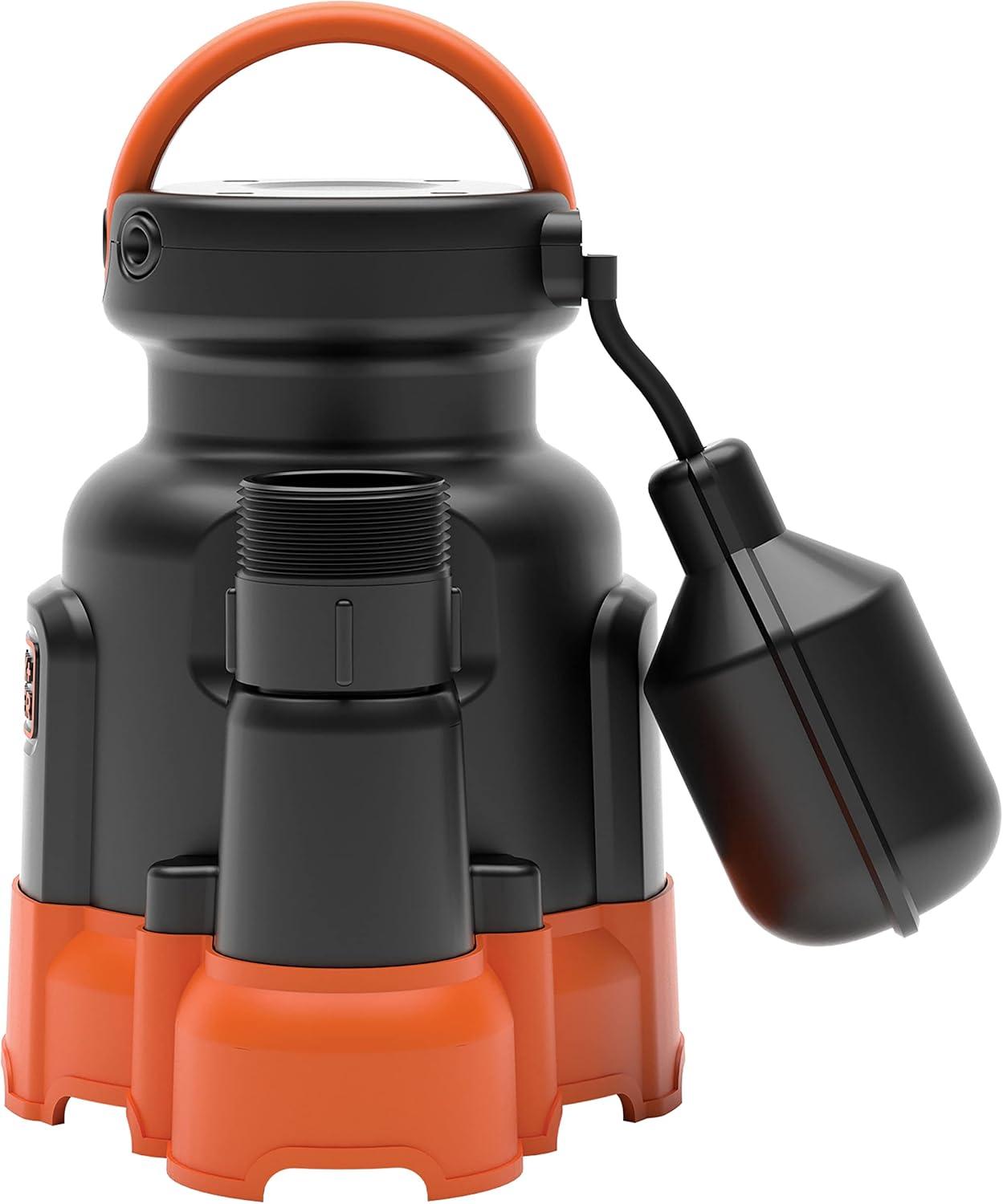imageBlackDecker 14 HP Submersible Sump Pump Pumps up to 2300 GPH14 HP