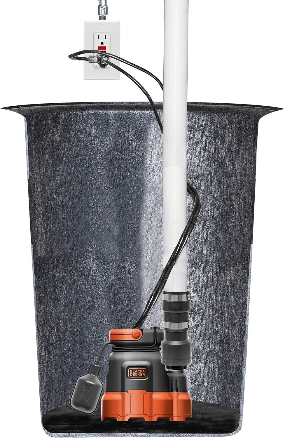 imageBlackDecker 14 HP Submersible Sump Pump Pumps up to 2300 GPH14 HP