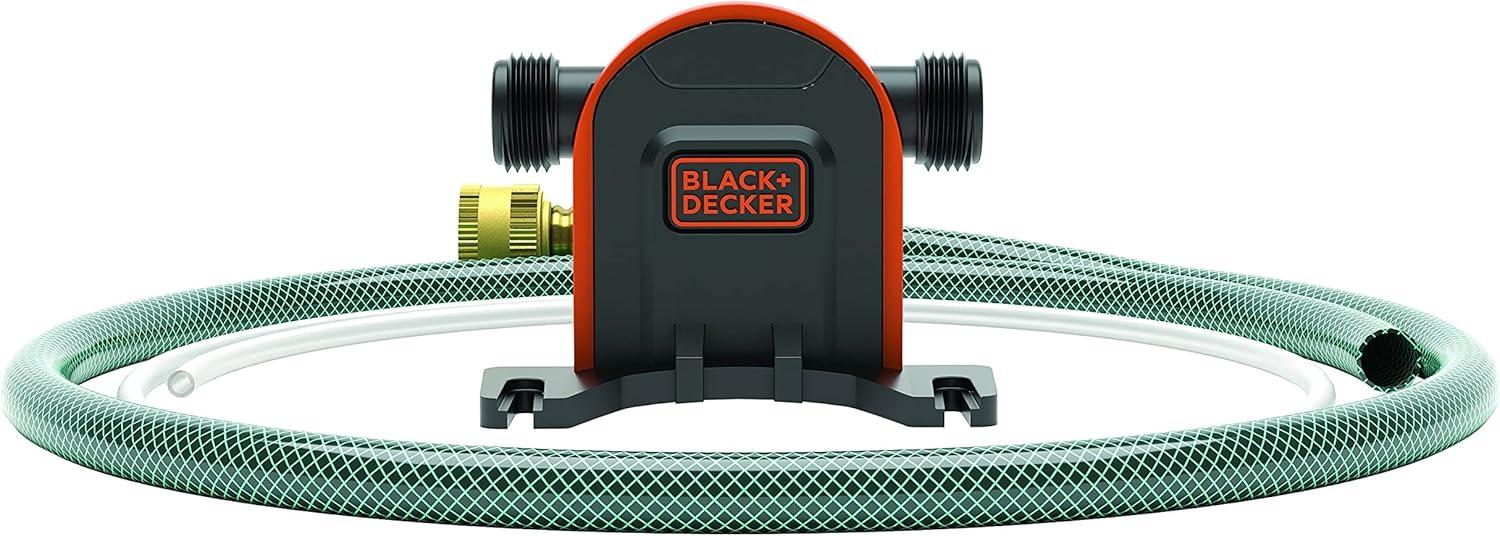 imageBlackDecker Drill Pump Kit with Intake and Discharge Hose Pumps up to 225 GPH BlackDrill Pump Kit
