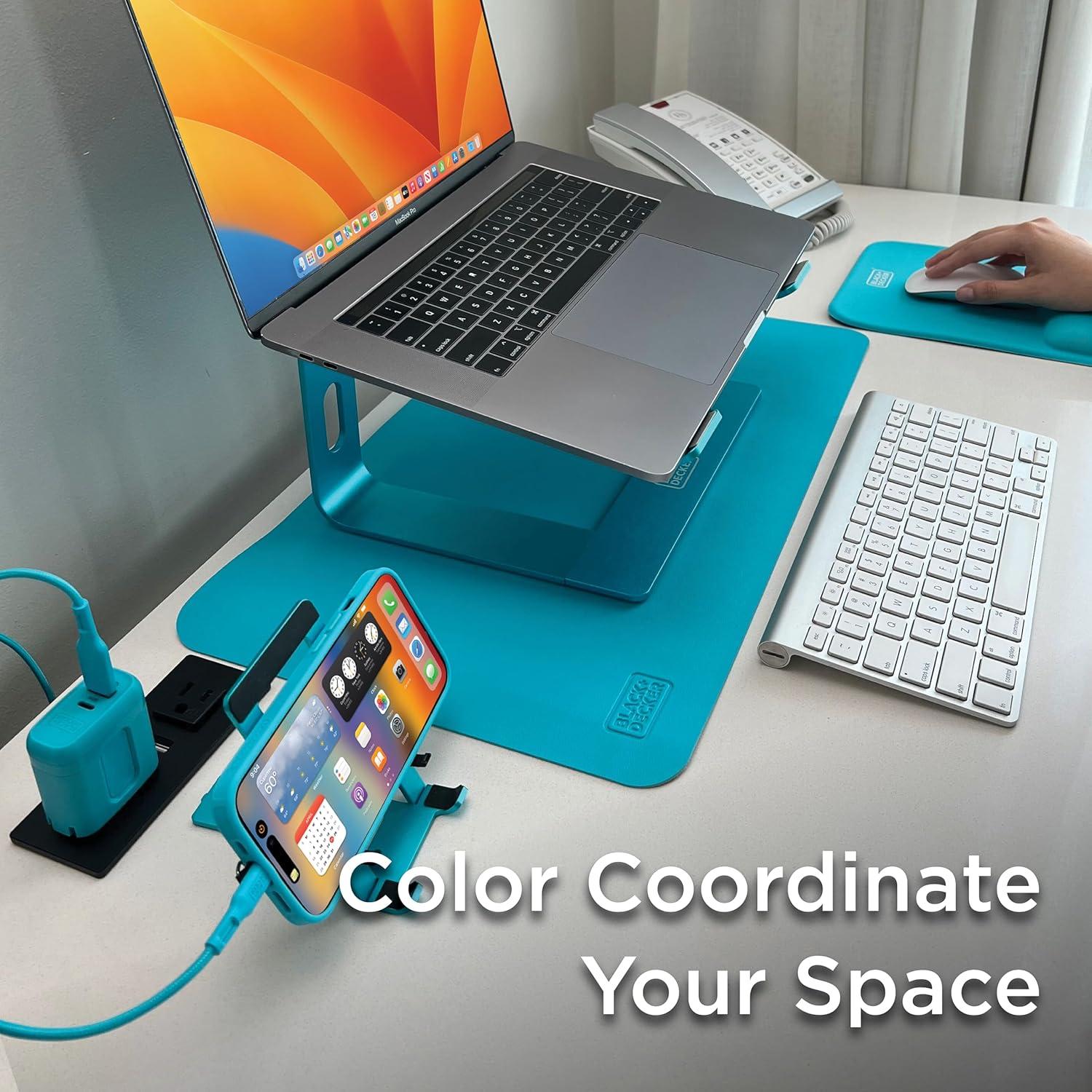 imageBlackDecker Faux Leather Desk Mat for Keyboard and Mouse Protective Desk Decor Gaming Work from Home Office AccessoryLoch Ness