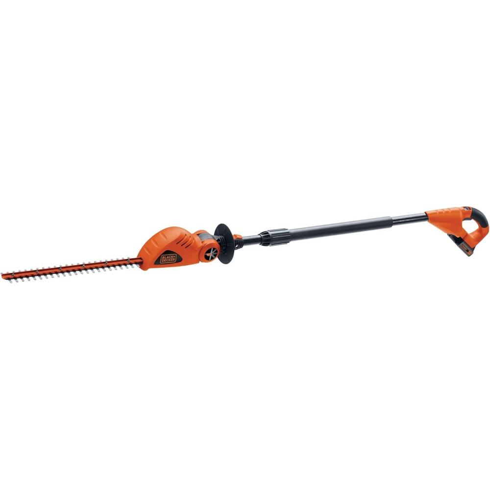 imageBLACKDECKER 20V MAX POWERCONNECT 18 in Cordless Pole Hedge Trimmer Tool Only LPHT120B20V Hedge Trimmer Kit