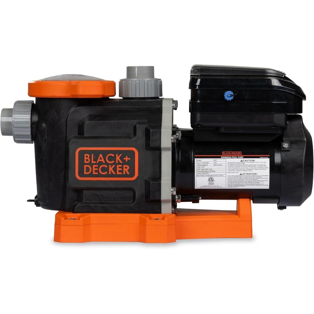 imageBLACKDECKER 3 HP Variable Speed In Ground Pool Pump WiFi Enabled Energy Star Certified22 Hp