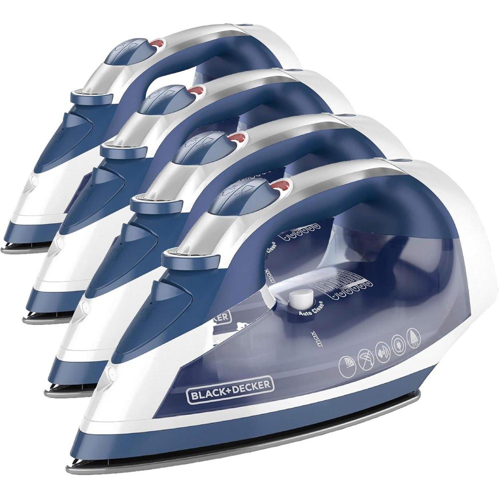 imageBLACKDECKER Cord Reel Iron with Nonstick Soleplate ICR16XStandard Pack of 4