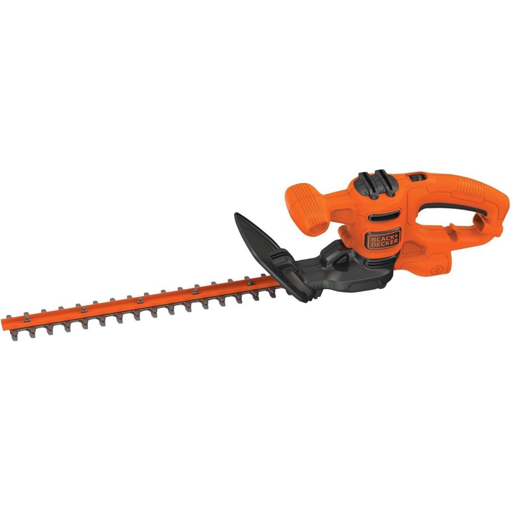 imageBLACKDECKER Electric Hedge Trimmer 16Inch 30 Amp Compact Corded Power Hedge Trimmer BEHT100
