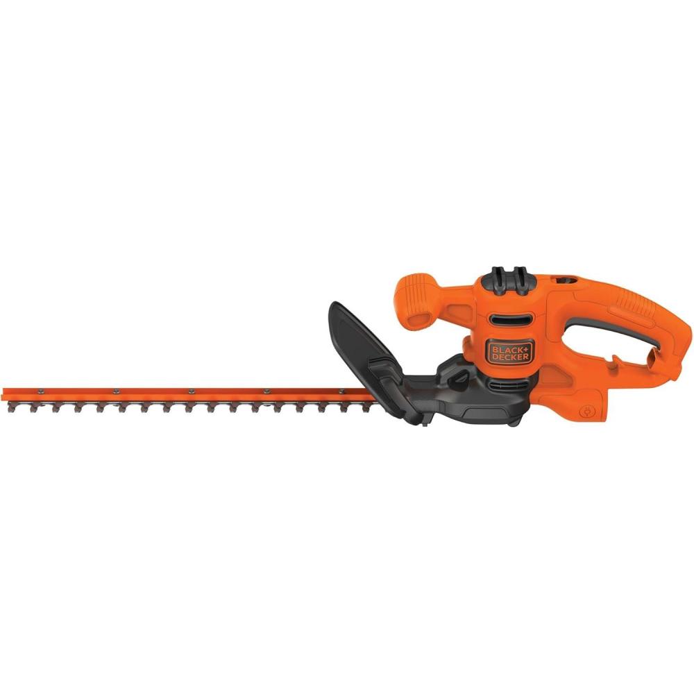 imageBLACKDECKER Electric Hedge Trimmer 17Inch Corded 32 Amp Dual Action Reduced Vibration Cleaner Cut Lightweight 3800 Cuts per Min BEHT150Hedge Trimmer