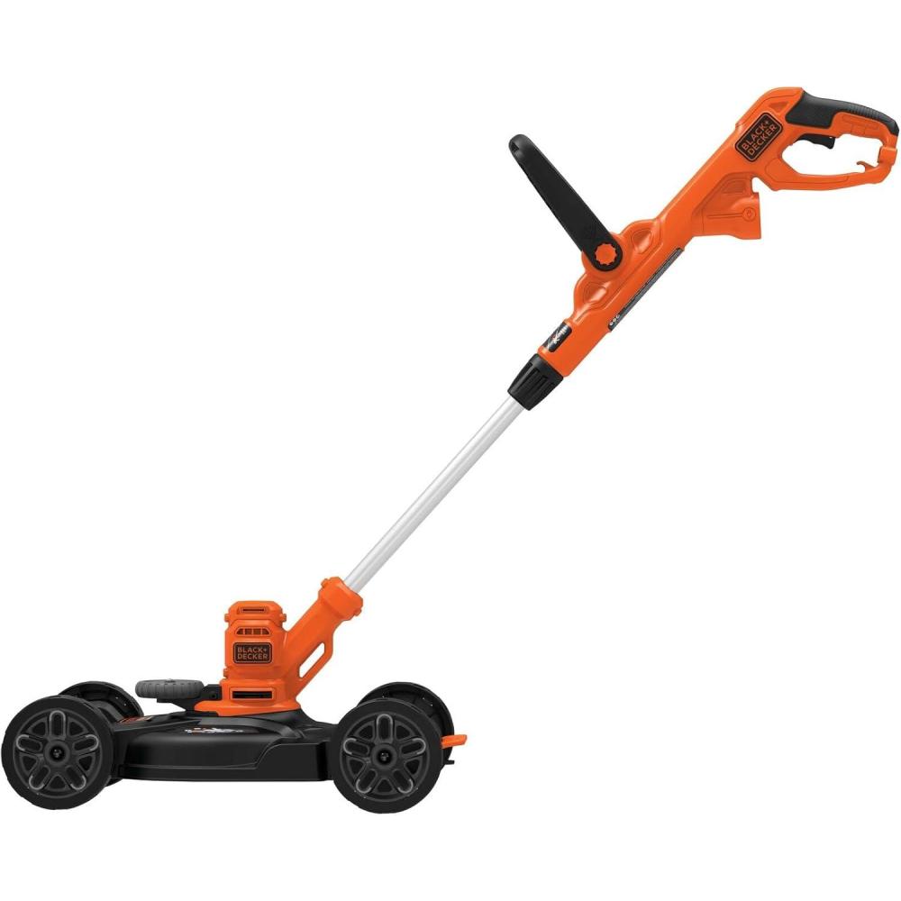 imageBLACKDECKER Electric Lawn Mower Weed Eater and Edger 3in1 Combo Corded 12Inch 65 Amp Electric Weed Wacker and Compact Push Mower BESTA512CMCorded Lawn Mower